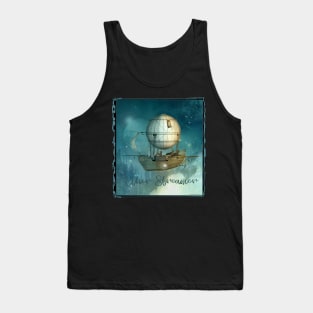 Awesome Steampunk Airship - Ether Streamer Tank Top
